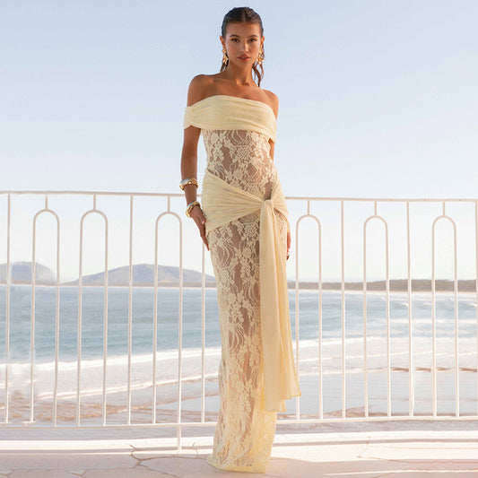Selina maxi lace dress